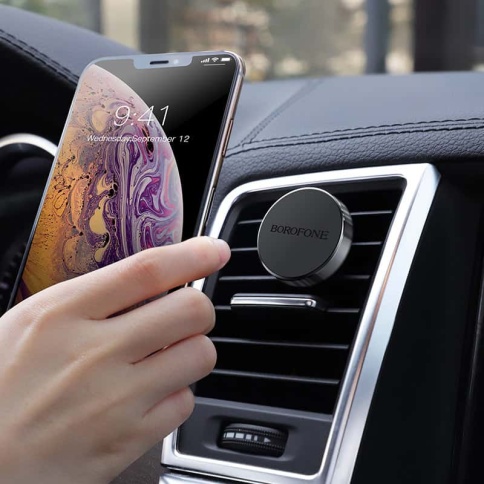 Borofone держатель телефона на дефлектор магнитный черный BH8 фото 3