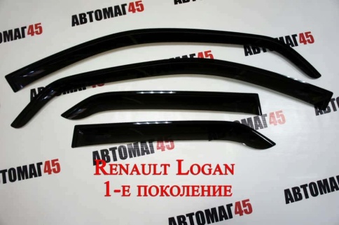 ANVair  дефлекторы окон Renault Logan Рено Логан 2004-2016г комплект 4шт    фото 2