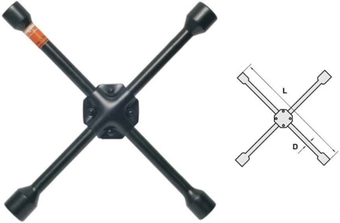 Автодело  ключ балонный крестовой усиленный 17х19х21х22    фото 3