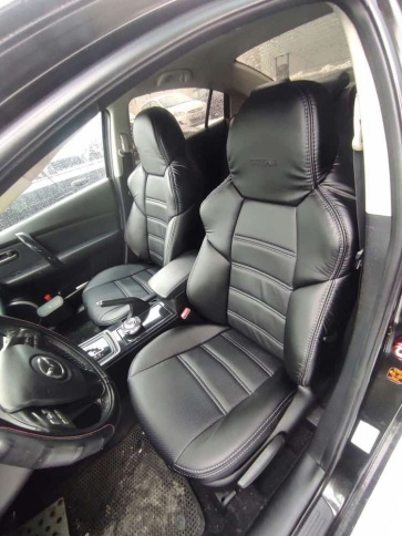 Драйв  чехлы универсальные экокожа черный черный комплект    фото 5