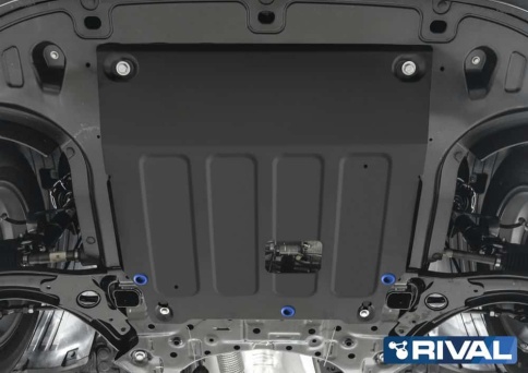 Защита картера и КПП крепеж сталь Нyundai Creta 2 2020-2022г v1.6 v2.0 АВТОБРОНЯ фото 1