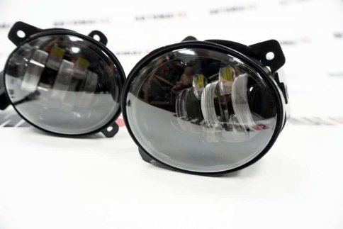 C2R  Фары п/туманные 7 линз Лада Калина Гранта Ларгус LED 50W 5000LM 2шт гарантия 3 мес фото 3