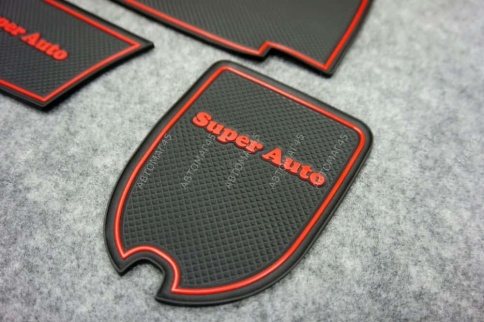 Коврики в ниши ВАЗ 2113 2114 2115 красные буквы 4пр. фото 3