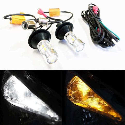 Лампа  светодиодная T20 P21W 2835 Дхо и поворотник 42 SMD гарантия 3 месяца фото 4