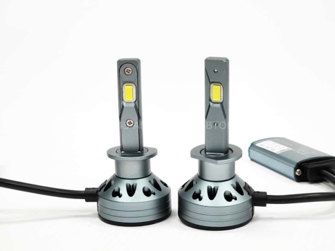 Ruzoom F9A-T2  светодиодные лампы LED 2шт H1 12В 60W 6000K 6000Lm гарантия 6мес    фото 5