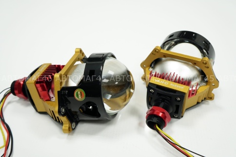 Ruzoom E10 Pro светодиодные Би-Led линзы 3.0" 12V 50/59W 6000K 8000/9300Lm 2чипа 2шт гарантия 12 мес фото 6