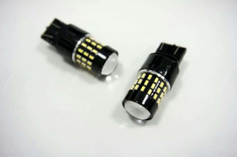 C2R  лампа светодиодная Т20 21W/5W 400Lm 54 SMD Granta Vesta Renault биполярн белая 2шт гар 1мес фото 2