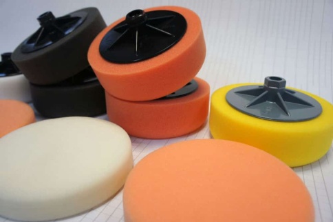 CHAMALEON  губка полировальная на резьбе 150х50 белая VERY HARD 922    фото 4