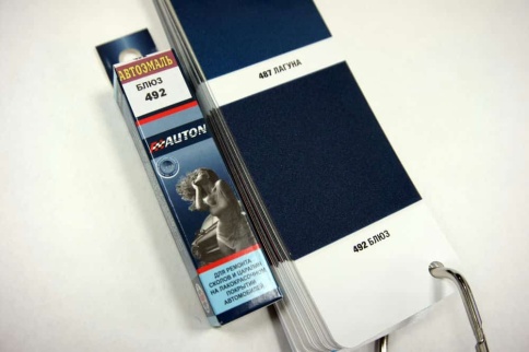 АВТОН  краска с кисточкой Блюз 492 Лада Lada Vesta металлик 8мл    фото 2