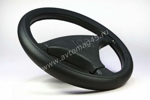 IGG  400 оплетка руля экокожа черный    фото 3