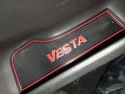 Коврики в ниши Лада Lada Веста Vesta красные буквы 6пр. фото 4