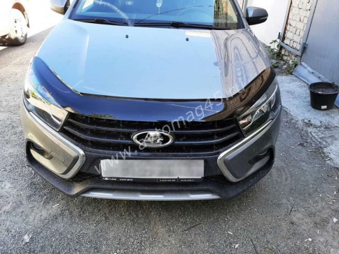 ANVair  дефлектор капота Лада Lada Vesta Веста Vesta SW SW Cross NG с новым крепежом   фото 1