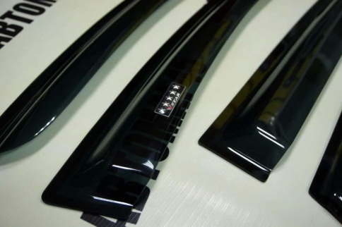 V-STAR  дефлекторы окон Nissan Qashqai +2 Ниссан Кашкай +2 с 2008г комплект 4шт    фото 4