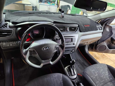 Накидка на панель Kia Rio Киа Рио 2011-2017г карпет KZ фото 2