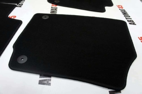 Коврики в салон ворсовые оригинал Volkswagen Polo Лифтбэк c 20г Skoda Rapid с 12г черные компл 4шт фото 5