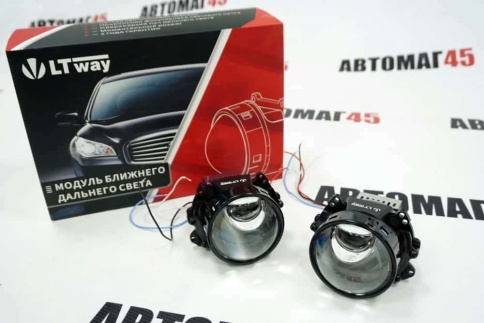 LTway  A15 Pro матричные светодиодные Би-Led линзы 3.0" 9-16V 35W 6000K 3400Lm гарантия 12 месяцев фото 2