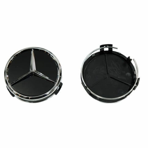 Колпачок ступицы Mercedes 74/70 черный (191018) фото 2