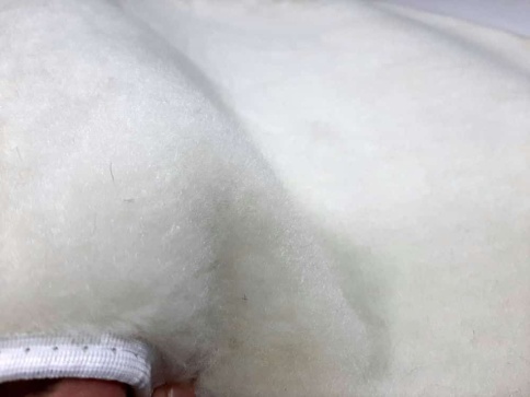 Накидка  задний ряд короткий ворс белый шерсть 60% 1шт    фото 2