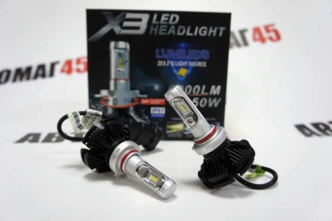X3 чип  ZES LED 2шт HB3 12В 50W 6500K 6000Lm с обманкой гарантия 1мес АКЦИЯ!   фото 2