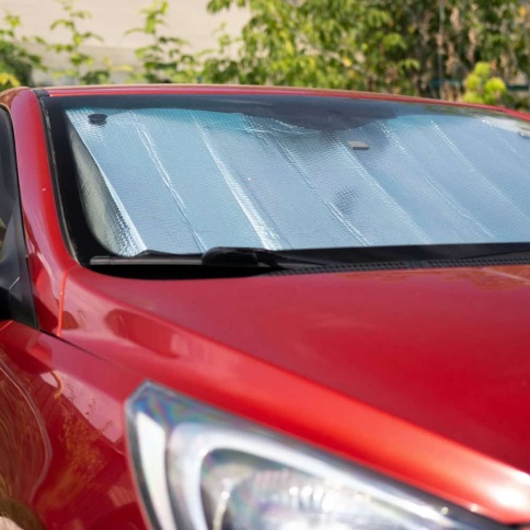 AVS  шторка солнцезащитная на лобовое стекло двухсторонняя 150cм х 80см Single Bubble    фото 2