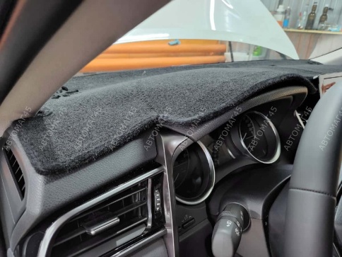 Накидка на панель Toyota Camry Тойота Камри V70 2017-2022г карпет  фото 5