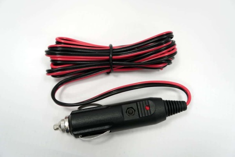 Автоэлектроника  штекер прикуривателя с проводом длина 2м с предохранителем и индикатором    фото 1