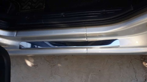 LIDER  Накладки на пороги  Datsun On-do Mi-do Датсун Он-До 4 шт нержавейка    фото 3