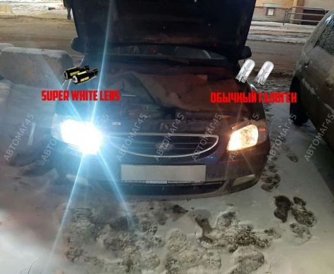 Маяк  лампа светодиодная T10 1,8W 10 SMD без цоколя 5000K 90Lm 12V Super White ультра 2шт фото 3