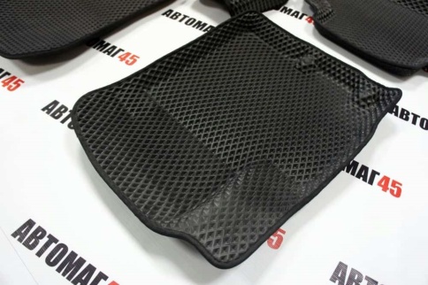 BORATEX  коврики в салон 3D EVA Mitsubishi Outlander XL 7-12г 3 пок-е 12-22г черн рис ромб компл 5шт фото 2