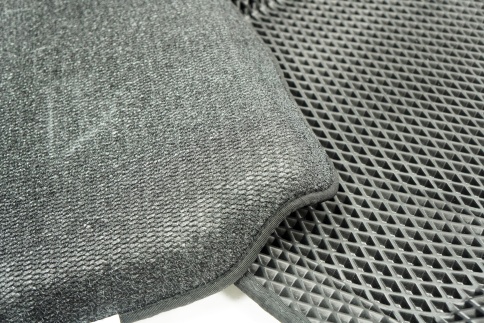 BORATEX  коврики в салон 3D EVA Mitsubishi Outlander XL 7-12г 3 пок-е 12-22г черн рис ромб компл 5шт фото 4