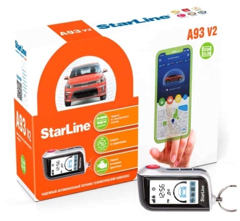 StarLine  A93 ver 2.0 2Can+2Lin сигнализация 2 брелка автозапуск двусторонняя связь без сирен фото 1