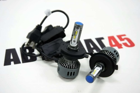 A16 чип CSP LED 2шт H4 12В 25W 5500К 2500Lm гарантия 5мес    фото 1