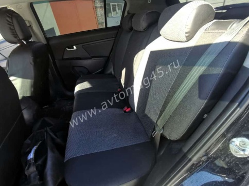 Авточехлы  Kia Sportage Киа Спортаж 2010-2016г Hyundai ix35 9-15г жаккард серый    фото 4