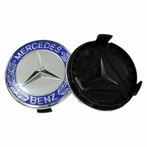 Колпачок ступицы Mercedes 7,5см 74/69 синий BC-001c (113070) фото 3