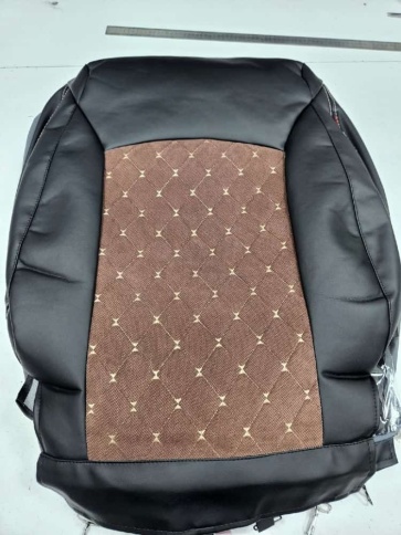 Авточехлы  Chevrolet Cruze Шевроле Круз экокожа вельвет черная ромб    фото 1