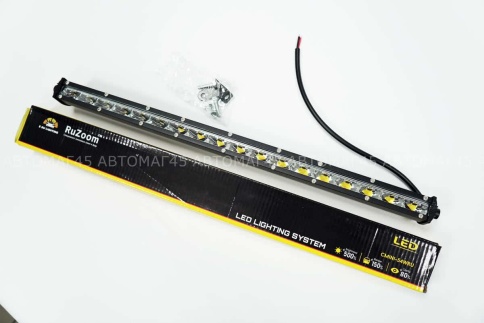 Ruzoom cветодиодная балка 10-30V рабочий свет сила 3960Lm тонкая Slim 18 диодов 54В гарантия 6мес фото 1