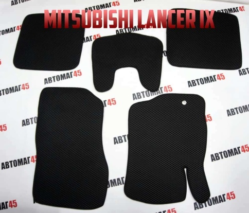 EVA ЭВА  коврики в салон Mitsubishi Lancer 9 2003-2010г черные рисунок ромб  5шт    фото 1