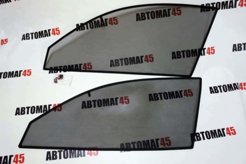 BRENZO  каркасные шторки на магнитах Nissan Primera Примера кузов P12 02-08г передн 2шт станд 10% фото 4