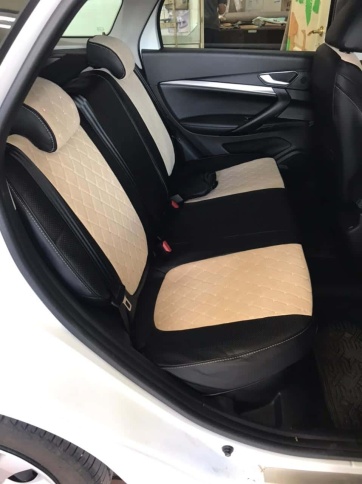 Авточехлы  Lada Vesta Лада Веста седан SW SW Cross черный вельвет ромб фото 2