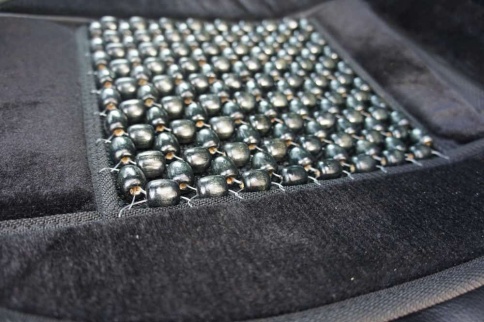 Autоvirazh  накидка на сиденье шариковый массажер черная    фото 2