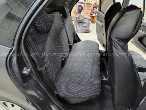 Авточехлы  Лада Granta Гранта до 08.2018г 1/1 2/3 жаккард черный г.Ростов  фото 9