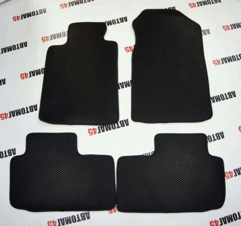 EVA ЭВА  коврики в салон Haval F7 1пок 2018-2024г Haval F7X 2020-2024г черные рисунок ромб  4шт    фото 4