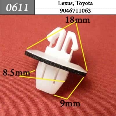 0611 Клипса пистон для Lexus Toyota  фото 1