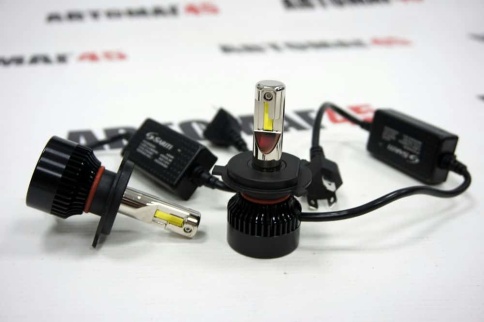 Sariti K5 LED 2шт H4 12В 50W 6000K 5000Lm с обманкой гарантия 6мес    фото 1