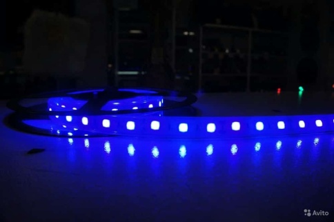 Skyway Лента  светодиодная синяя 300 SMD Т5050 1м    фото 1