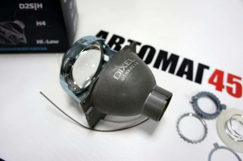 Dixel  Би-ксеноновая линза Q5 H4-D2S D4S 3.0 дюйма 1шт   фото 3