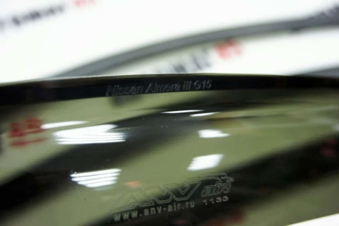 ANVair  дефлекторы окон Nissan Almera G15 Ниссан Альмера G15 2012-2019г комплект 4шт    фото 4