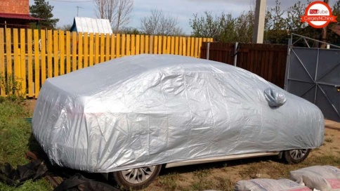 Autoprofi автомобильный тент всесезонный водонепроницаемый х/б седан универ размер M 440х165х119см фото 3