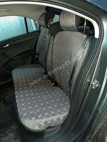 Чехлы  накидки на сиденье лен 2Д серый комплект 5шт фото 10