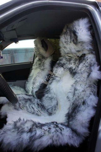 Накидки  комбинированные бело-серый Maximal 140х55см 2шт    фото 3